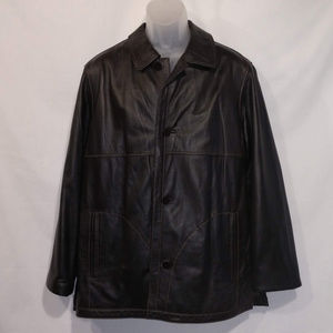 Robert Comstock Men's Leather Jacket, sz M